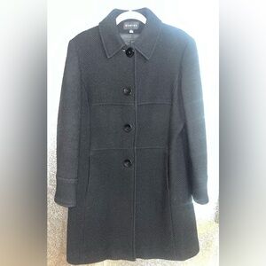 Braetan Wool Ladies Black Pea Coat Size L